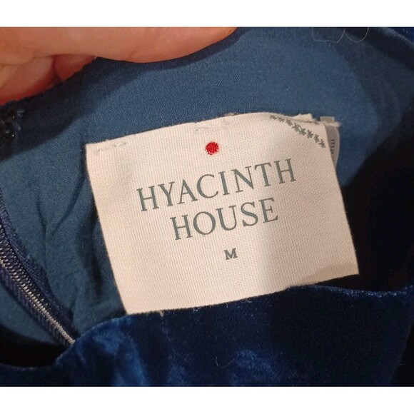 Tuckernuck Navy Velvet Blouse - Picture 6 of 9